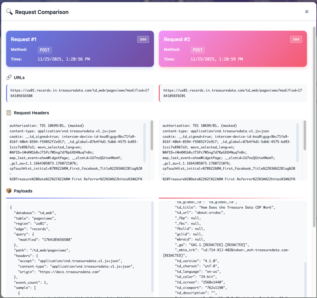 Features | Treasure Data Debugger